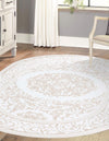 Sanctuary Retreat Collection Area Rug -  Enclave Oval Snow White  lifestyle 55