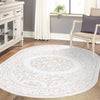 Sanctuary Retreat Collection Area Rug -  Enclave Oval Snow White  lifestyle 175