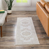 Sanctuary Retreat Collection Area Rug -  Enclave Runner Snow White  lifestyle 171