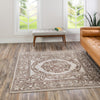 Sanctuary Retreat Collection Area Rug -  Enclave Square Chocolate Brown  lifestyle 172