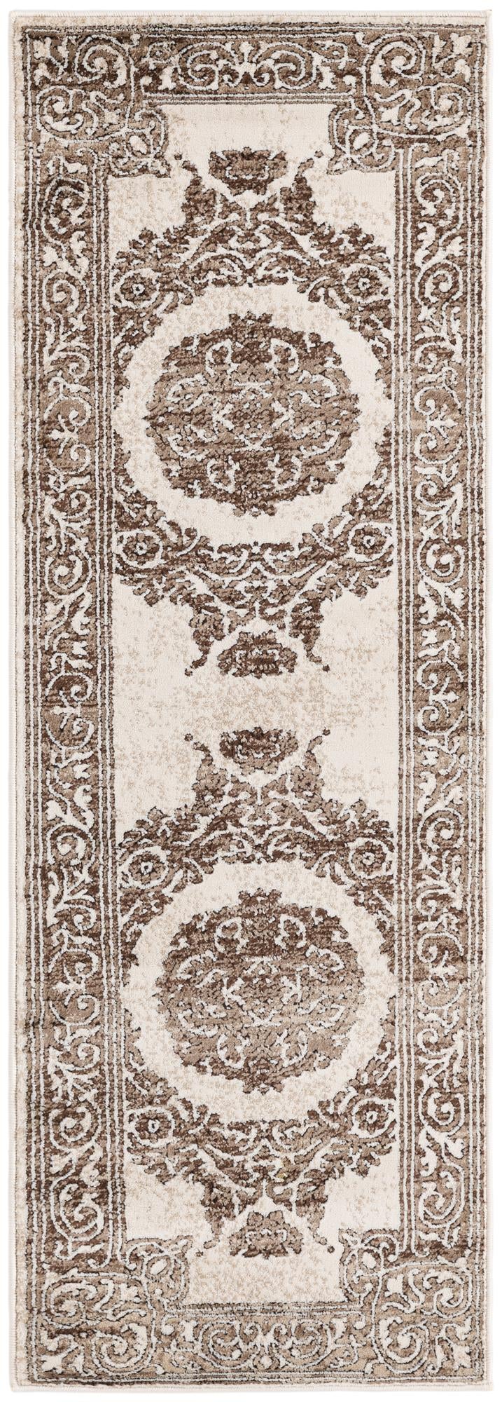 Sanctuary Retreat Collection Area Rug -  Enclave Runner Chocolate Brown  lifestyle 43