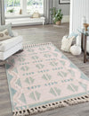 Sedona Sands Collection Area Rug - BellRock Rectangle Aquamarine and White  lifestyle 45