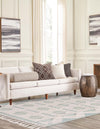 Sedona Sands Collection Area Rug - BellRock Rectangle Aquamarine and White  lifestyle 57