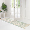 Sedona Sands Collection Area Rug - BellRock Runner Aquamarine and White  lifestyle 189