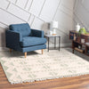 Sedona Sands Collection Area Rug - BellRock Square Aquamarine and White  lifestyle 190