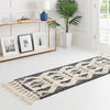 Sedona Sands Collection Area Rug - BellRock Runner Black and White  lifestyle 191