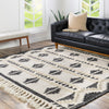 Sedona Sands Collection Area Rug - BellRock Square Black and White  lifestyle 192