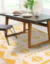 Sedona Sands Collection Area Rug - BellRock Rectangle Yellow and White  lifestyle 64