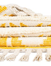 Sedona Sands Collection Area Rug - BellRock Rectangle Yellow and White  lifestyle 116