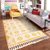 Sedona Sands Collection Area Rug - BellRock Rectangle Yellow and White  lifestyle 121