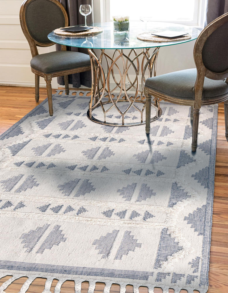 Sedona Sands Collection Area Rug - BellRock Rectangle Gray and White  lifestyle 25