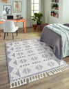 Sedona Sands Collection Area Rug - BellRock Rectangle Gray and White  lifestyle 28