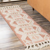 Sedona Sands Collection Area Rug - BellRock Runner Pink and White  lifestyle 98