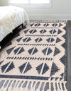 Sedona Sands Collection Area Rug - BellRock Rectangle Navy Blue and White  lifestyle 53