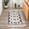 Sedona Sands Collection Area Rug - BellRock Runner Navy Blue and White  lifestyle 185