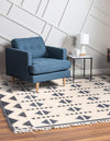 Sedona Sands Collection Area Rug - BellRock Square Navy Blue and White  lifestyle 154