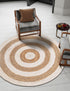 Woven Seaside Jute Collection Area Rug - Nautilus