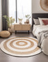 Woven Seaside Jute Collection Area Rug - Nautilus