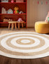 Woven Seaside Jute Collection Area Rug - Nautilus