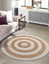 Woven Seaside Jute Collection Area Rug - Nautilus