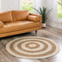 Woven Seaside Jute Collection Area Rug - Nautilus