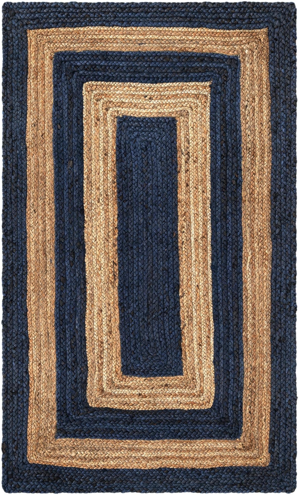 Woven Seaside Jute Collection Area Rug - Nautilus