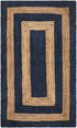 Woven Seaside Jute Collection Area Rug - Nautilus