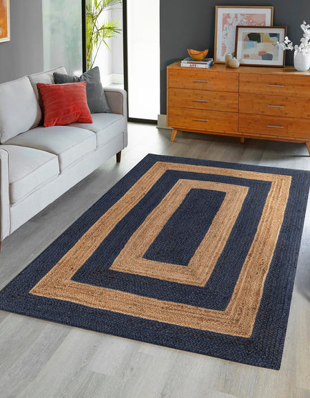 Woven Seaside Jute Collection Area Rug - Nautilus