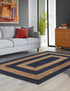 Woven Seaside Jute Collection Area Rug - Nautilus