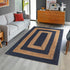 Woven Seaside Jute Collection Area Rug - Nautilus