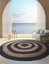 Woven Seaside Jute Collection Area Rug - Nautilus