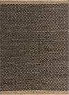 Moroccan Lattice Woven Collection Area Rug - Shoreline Rectangle Black  lifestyle 3