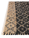 Moroccan Lattice Woven Collection Area Rug - Shoreline Runner Black  lifestyle 127