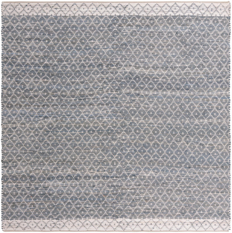 Moroccan Lattice Woven Collection Area Rug - Shoreline Square Gray  lifestyle 48