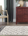 Moroccan Lattice Woven Collection Area Rug - Shoreline Runner Ivory  lifestyle 106