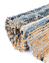 Moroccan Lattice Woven Collection Area Rug - Shoreline Rectangle Denim blue  lifestyle 38