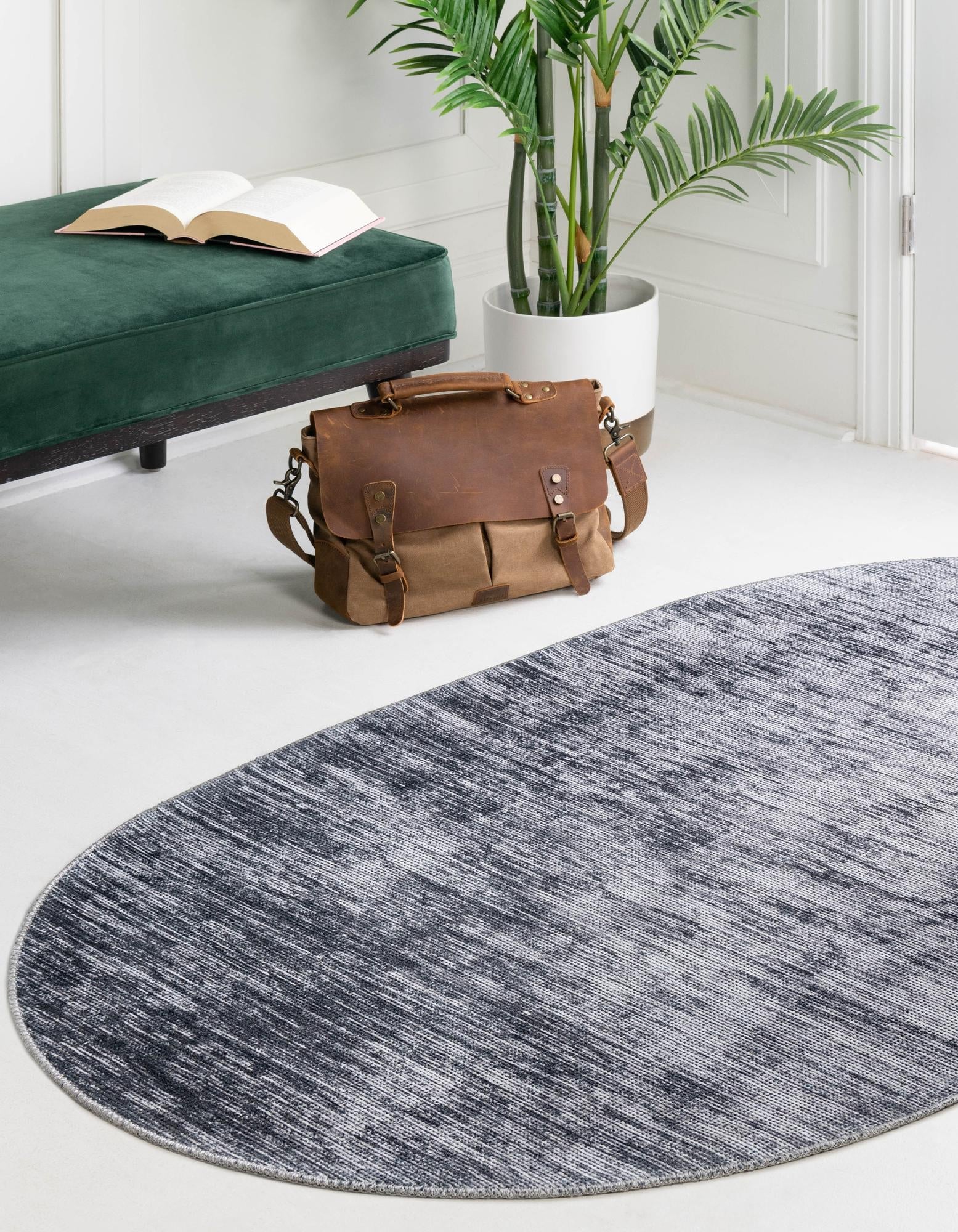 Sahara Essence Collection Area Rug - Oasis (Gray)