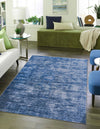 Sahara Essence Collection Area Rug - Oasis (Blue) Rectangle Blue  lifestyle 2