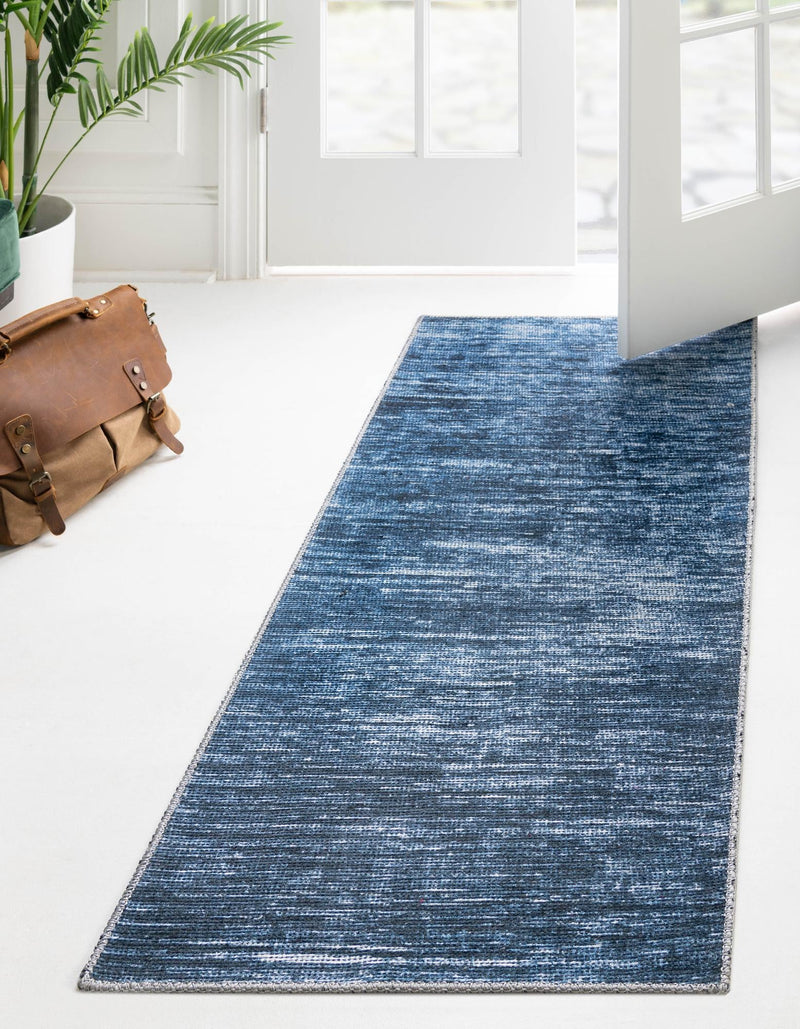 Sahara Essence Collection Area Rug - Oasis (Blue) Runner Blue  lifestyle 21