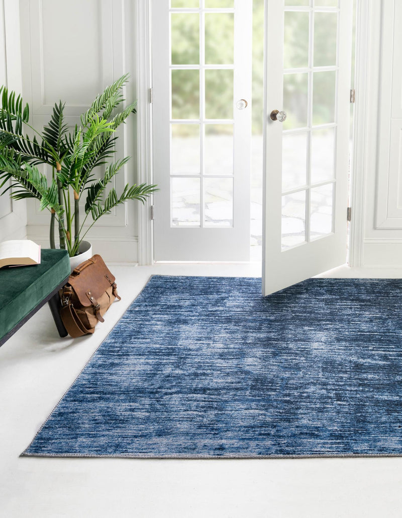 Sahara Essence Collection Area Rug - Oasis (Blue) Square Blue  lifestyle 25