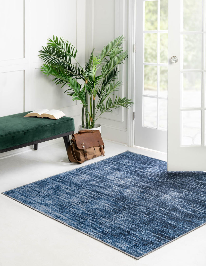 Sahara Essence Collection Area Rug - Oasis (Blue) Square Blue  lifestyle 30