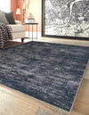 Sahara Essence Collection Area Rug - Oasis (Black) Rectangle Black  lifestyle 3