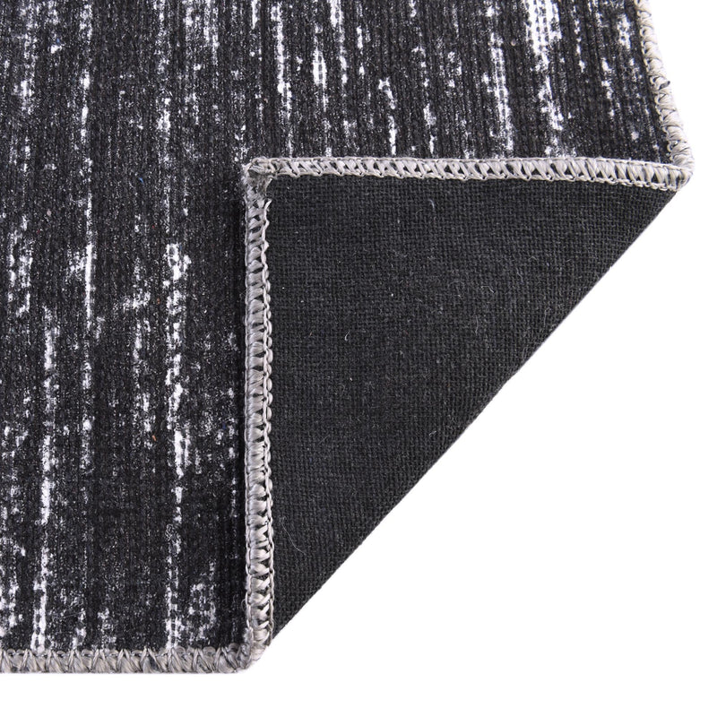 Sahara Essence Collection Area Rug - Oasis (Black) Rectangle Black  lifestyle 8