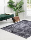 Sahara Essence Collection Area Rug - Oasis (Black) Square Black  lifestyle 30