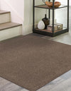 Everyday Elegance Collection Area Rug - Serenity (Hickory Brown) Square Hickory Brown  lifestyle 17