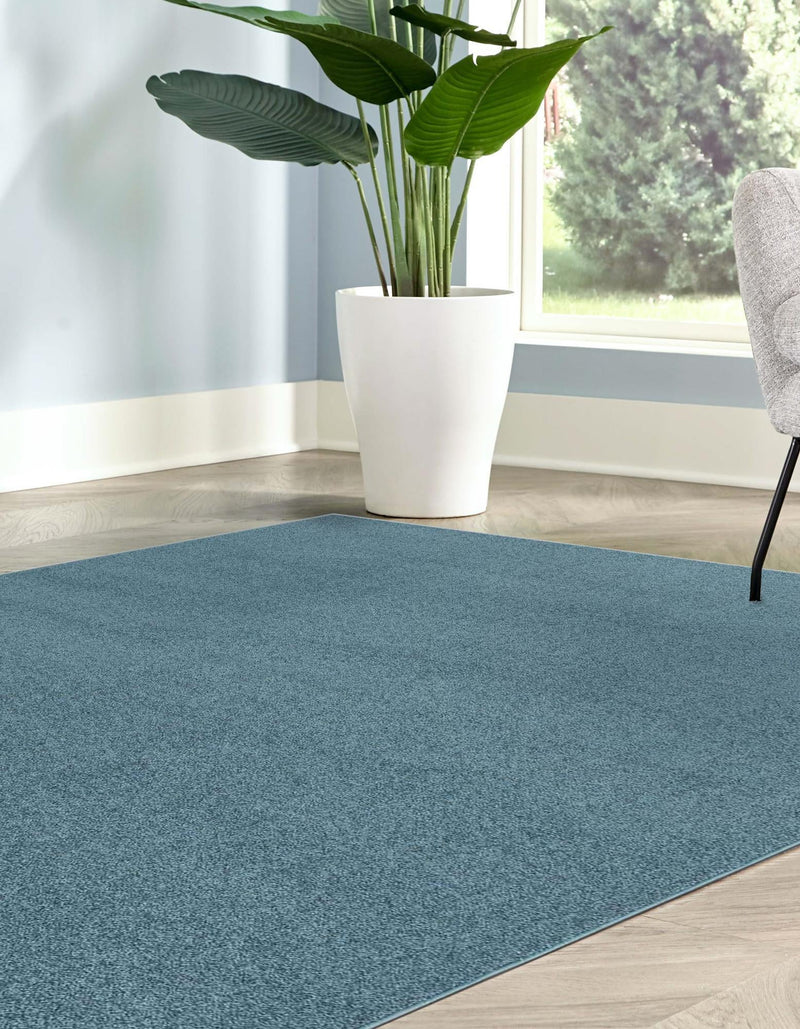 Everyday Elegance Collection Area Rug - Serenity (Steel blue) Rectangle Steel blue  lifestyle 2