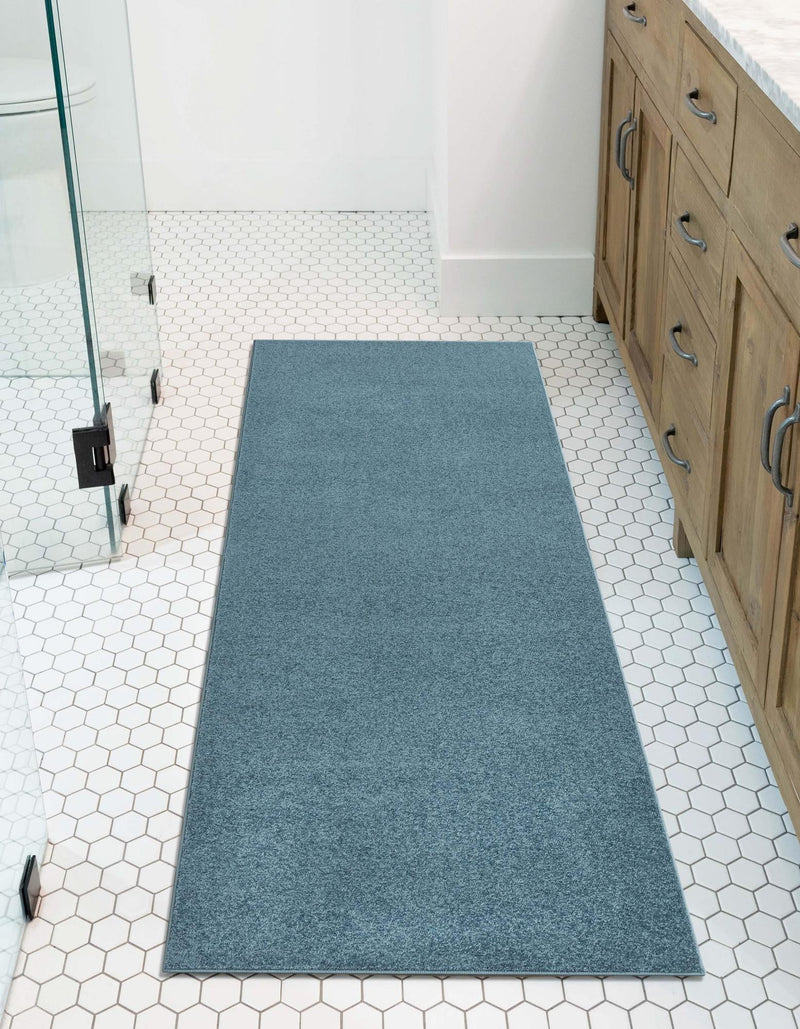 Everyday Elegance Collection Area Rug - Serenity (Steel blue) Runner Steel blue  lifestyle 18