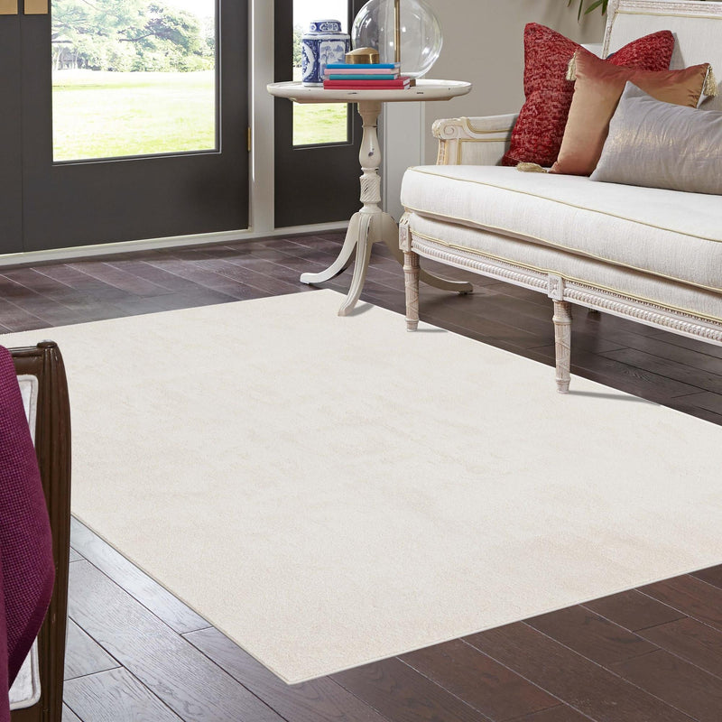 Everyday Elegance Collection Area Rug - Serenity (Powder White) Rectangle Powder White  lifestyle 14