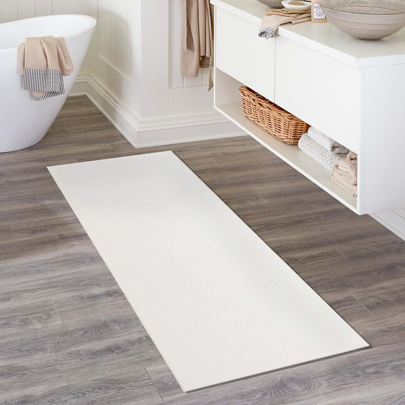 Everyday Elegance Collection Area Rug - Serenity (Powder White) Runner Powder White  lifestyle 42