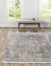 Caribbean Breeze Collection Area Rug -  Utila Square Fume Gray  lifestyle 25